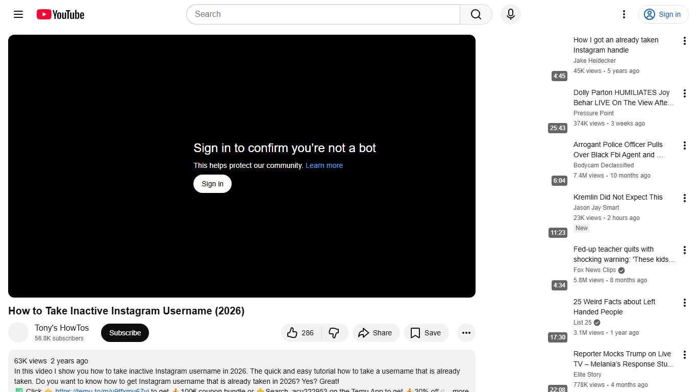 How to Take Inactive Instagram Username (2026) - YouTube